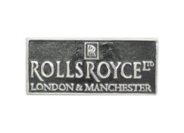 Aluminium Rolls Royce plaque